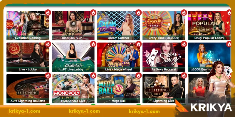 Overview of Krikya Live Casino